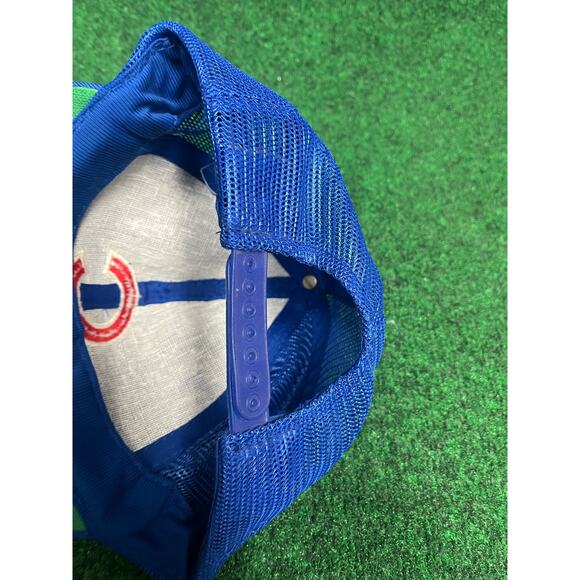 Vintage MLB Chicago Cubs Mesh Trucker Adjustable Snapback hat cap 90s Y2K - Picture 5 of 6